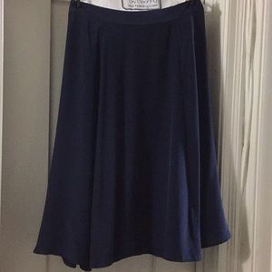 A-Line Silk Skirt
